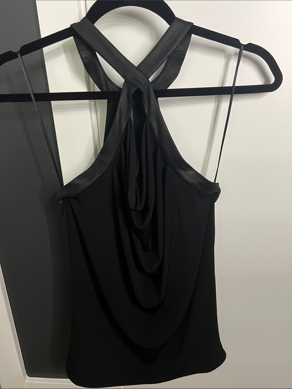 Guess Black Women's Top with Logo Tag